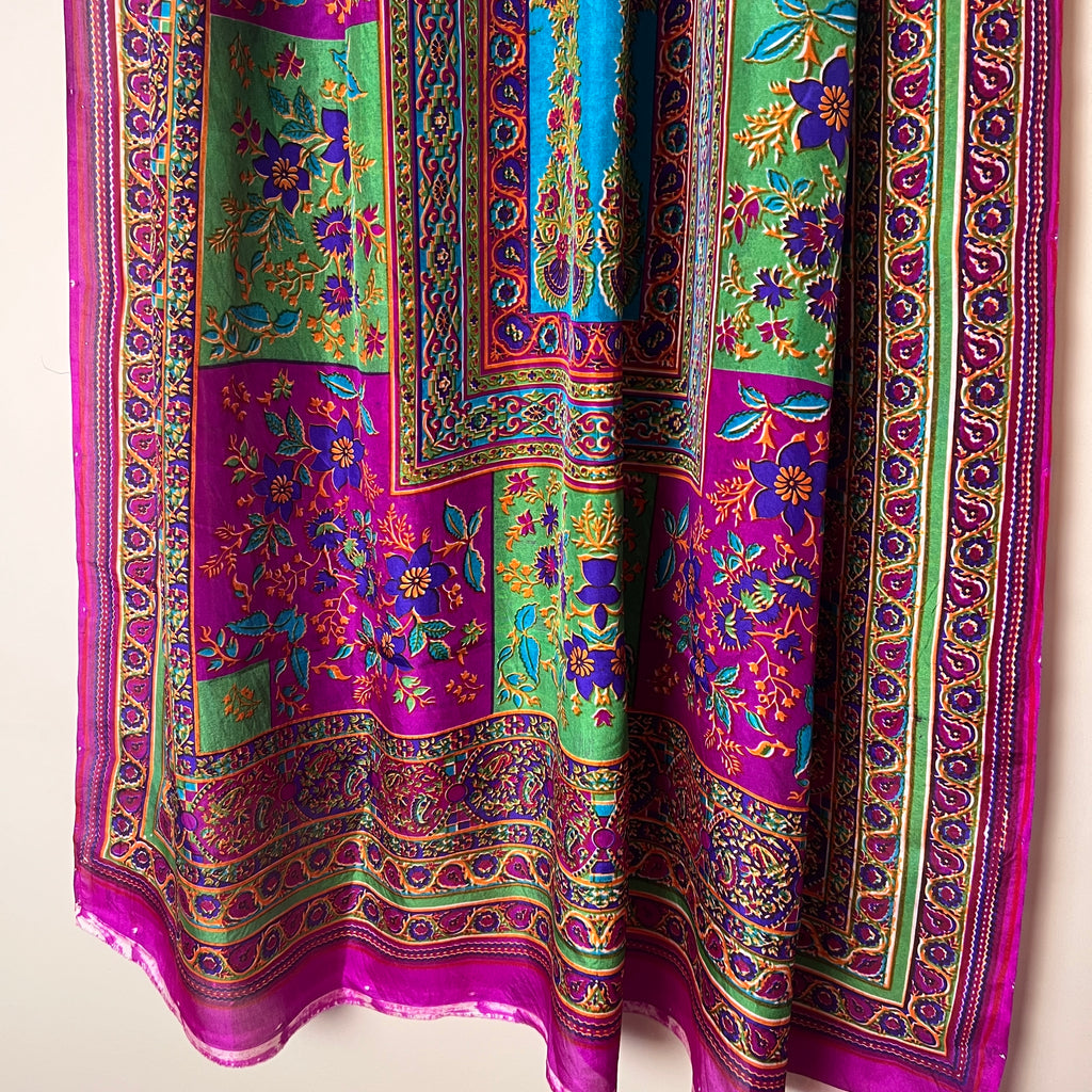 Ethereal Blossom Silk Dupatta