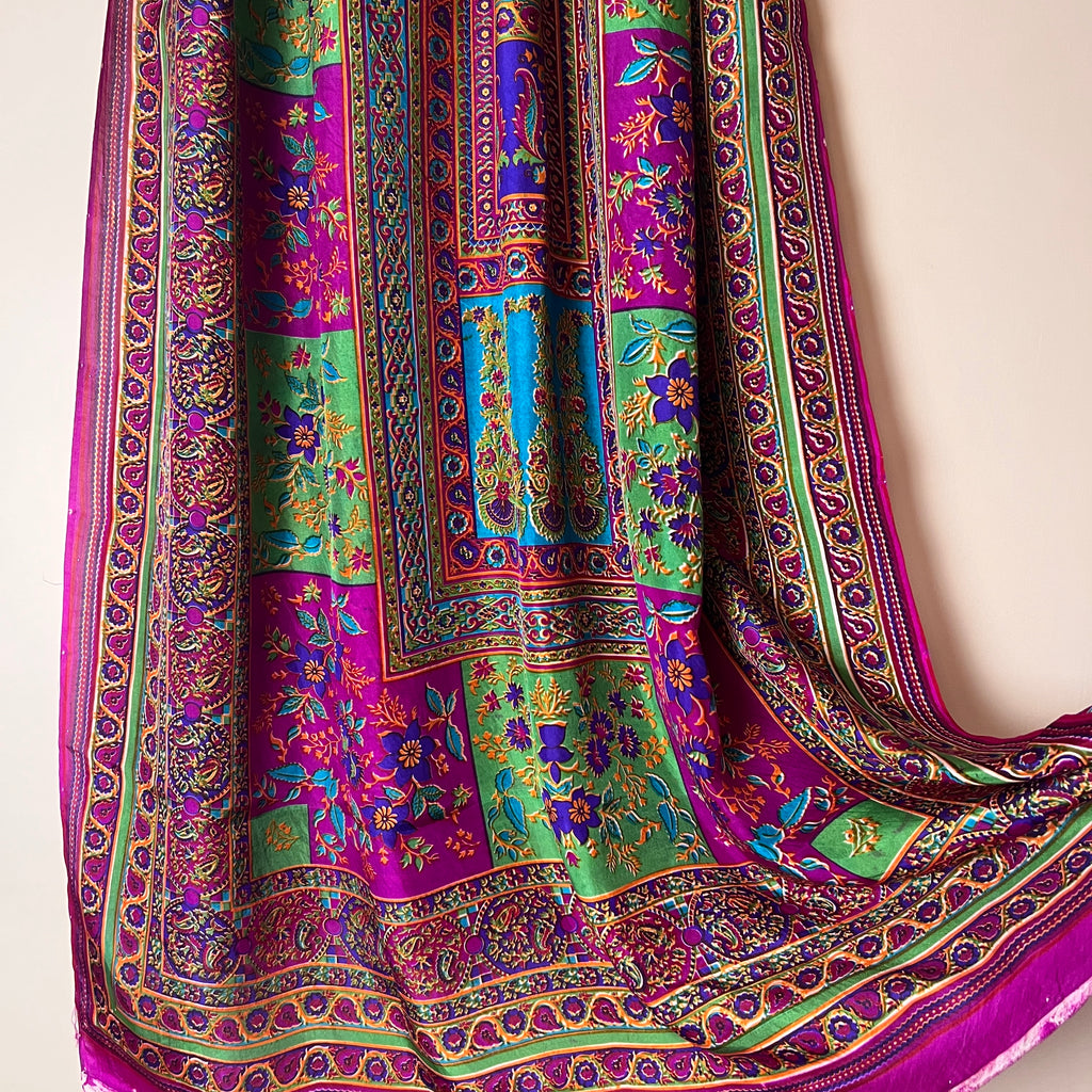 Ethereal Blossom Silk Dupatta