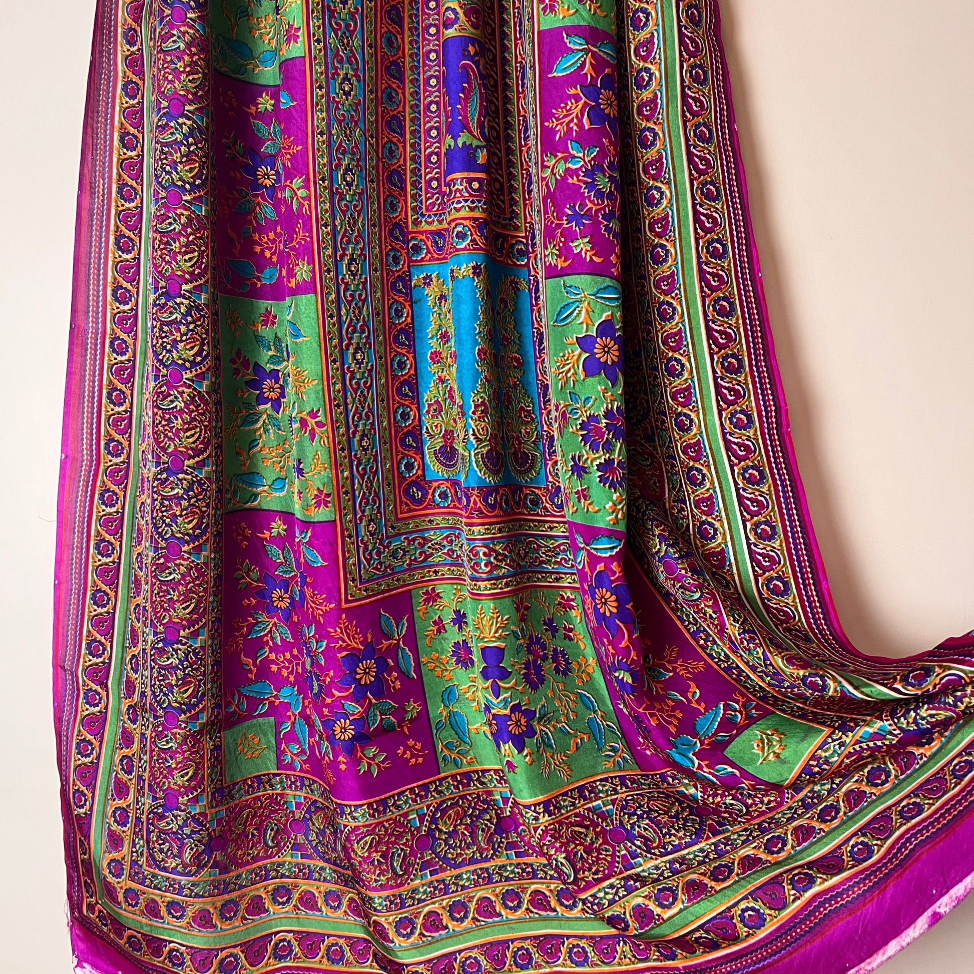 Ethereal Blossom Silk Dupatta